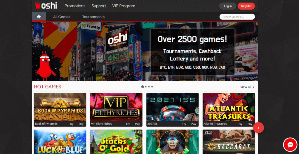 Oshi Crypto Casino